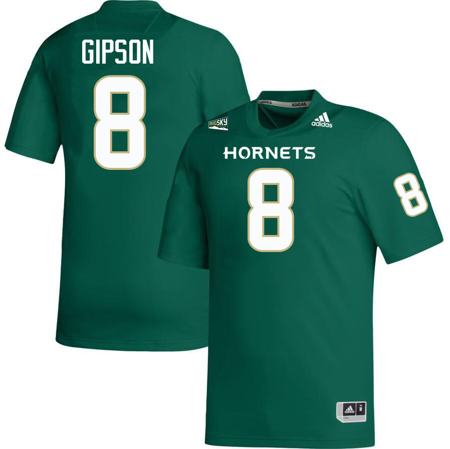 Jared Gipson SAC State Jersey,Sacramento State Hornets #8 Jared Gipson Jersey-Green